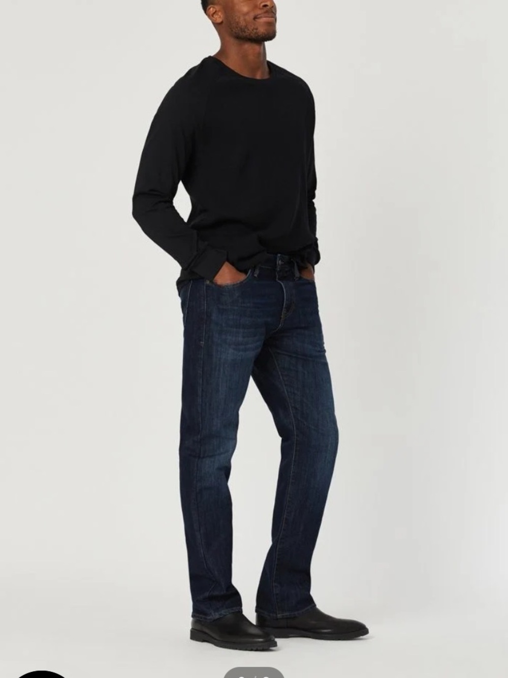 Mavi Dark Blue Matt Relaxed Straight-Leg Men’s Jeans